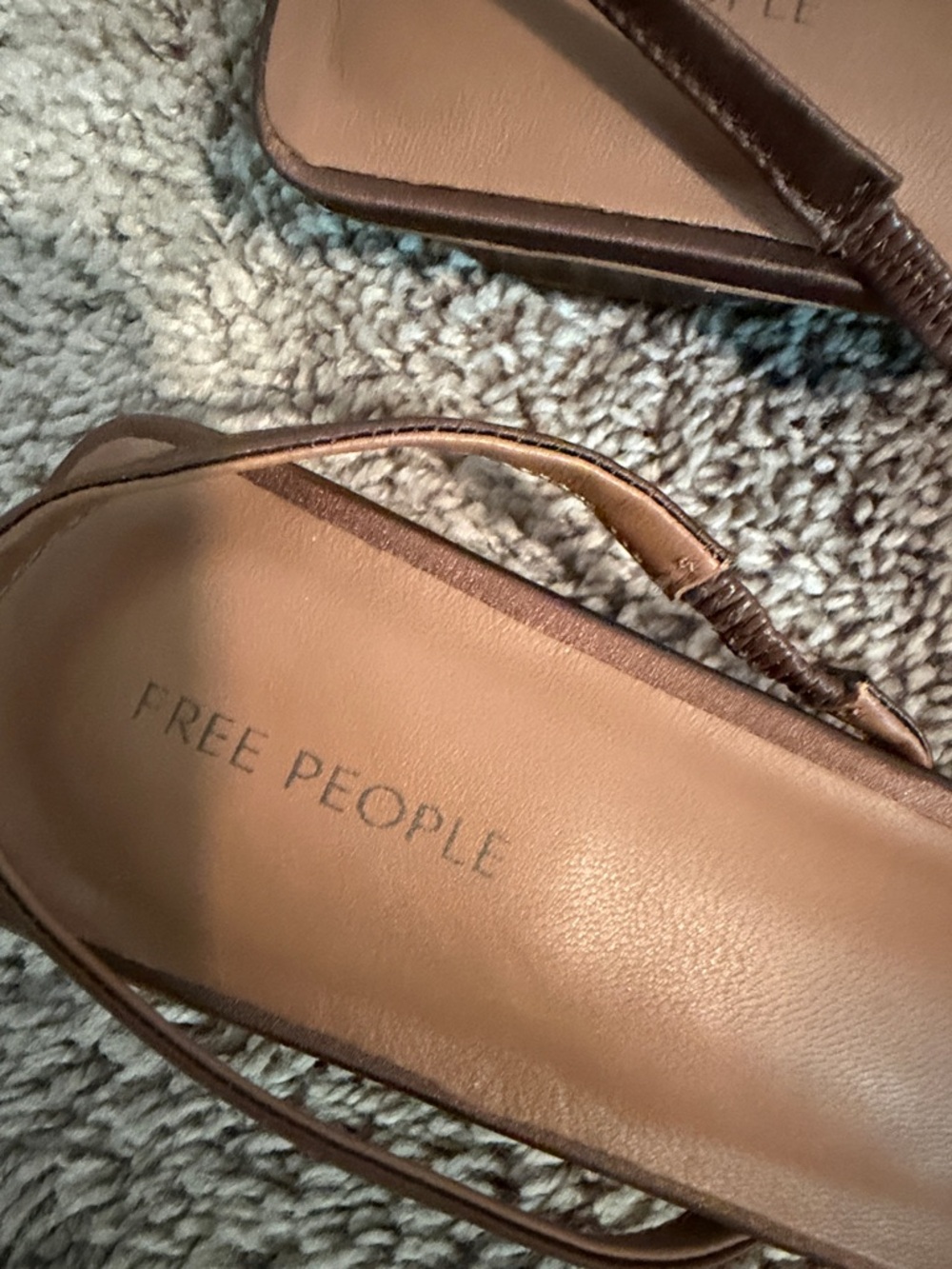 Free People Tan Brown Slingback Flats - Picture 2 of 5